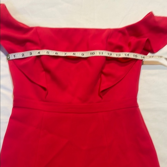 BCBGMaxAzria Vibrant Red Ruffle Mini Dress - Picture 13 of 15